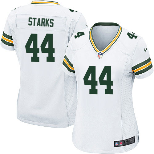 Women's Game James Starks Nike Jersey White Road - #44 NFL Green Bay Packers